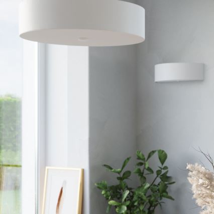 Lubinis šviestuvas SKALA 3xE27/60W/230V diametras 30 cm balta