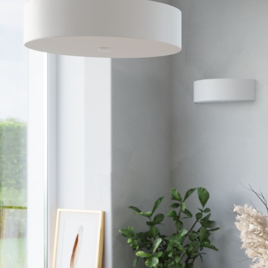 Lubinis šviestuvas SKALA 3xE27/60W/230V diametras 30 cm balta