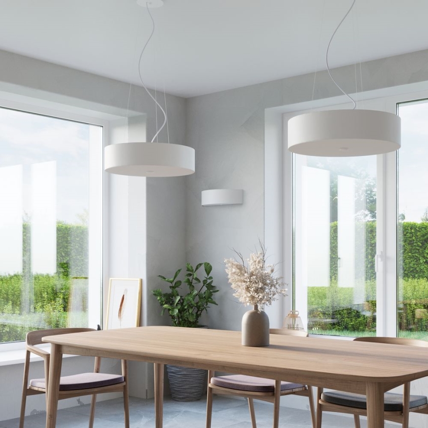 Sieninis šviestuvas SKALA 2xE27/60W/230V balta