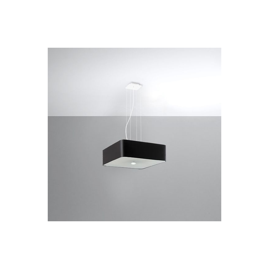 Pakabinamas sietynas LOKKO 5xE27/60W/230V 45 cm juodas
