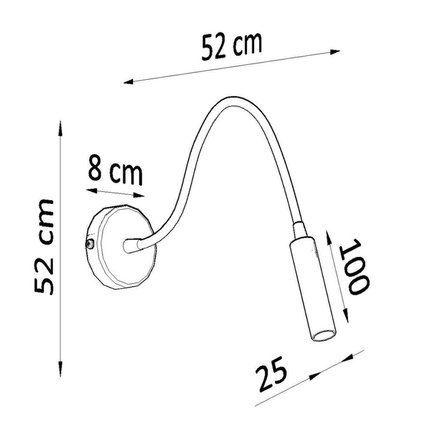 Lanksti maža lempa AXIL 1xG9/12W/230V juoda