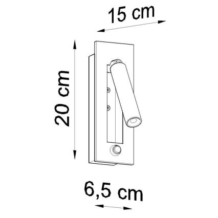 Sieninis akcentinis šviestuvas ENIF 1xG9/12W/230V