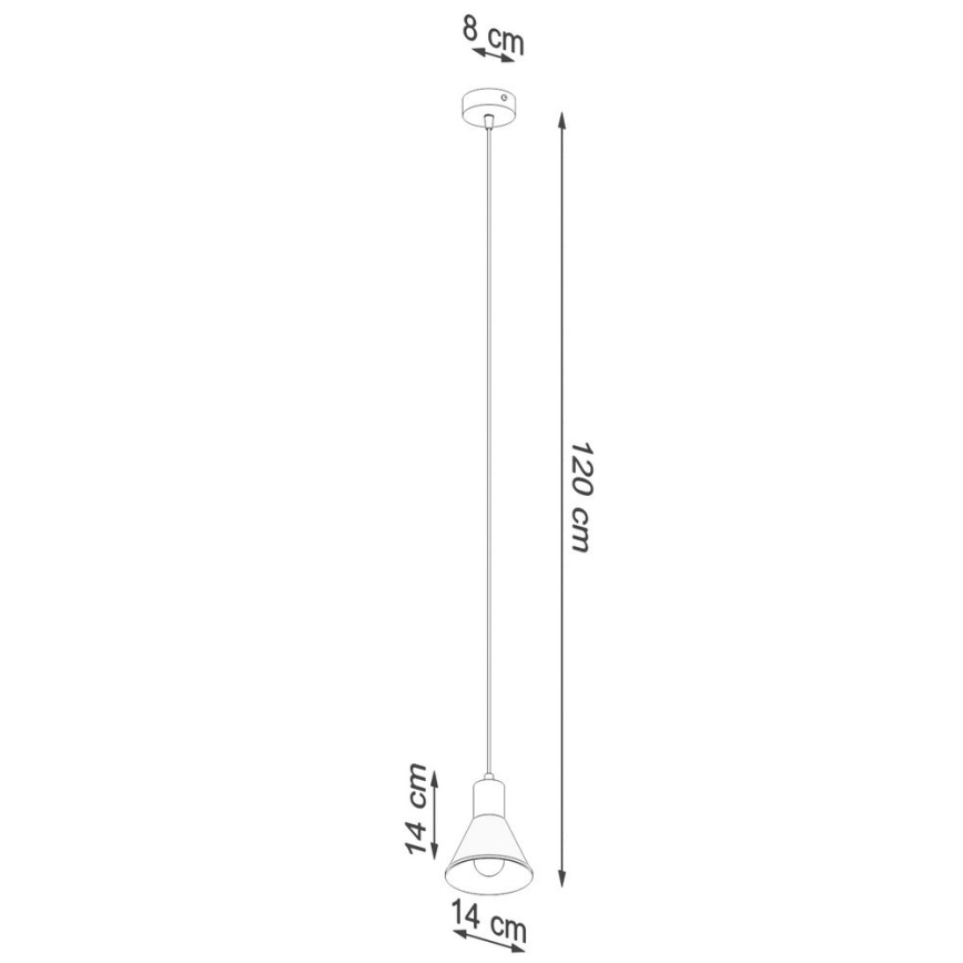 Pakabinamas sietynas TALEJA 1xE27/60W/230V baltas