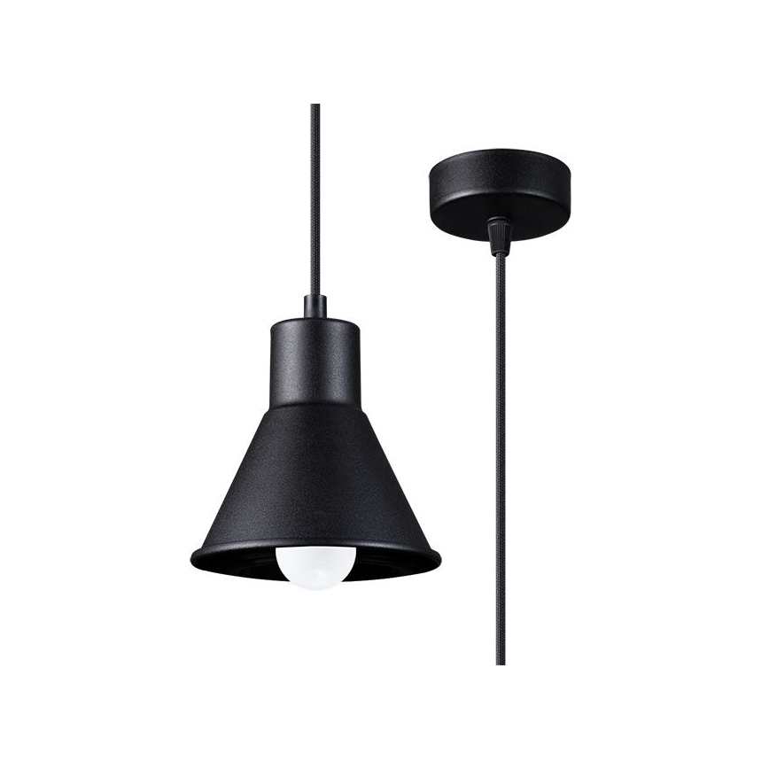 Pakabinamas sietynas TALEJA 1xE27/60W/230V juodas