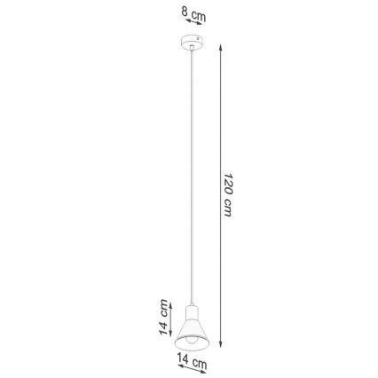 Pakabinamas sietynas TALEJA 1xE27/60W/230V juodas