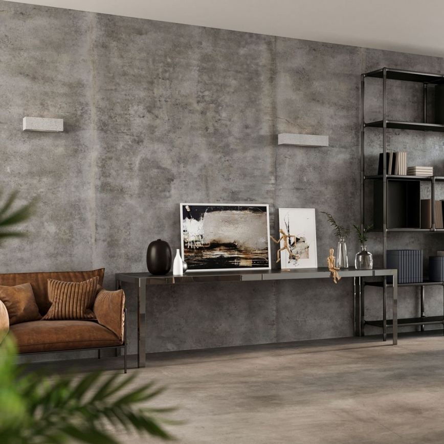 Sieninis šviestuvas VEGA 2xE27/60W/230V 50 cm betonas