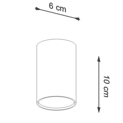 Akcentinis apšvietimas LAGOS 1xGU10/10W/230V 10 cm balta