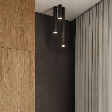 Akcentinis apšvietimas LAGOS 1xGU10/10W/230V 10 cm juoda