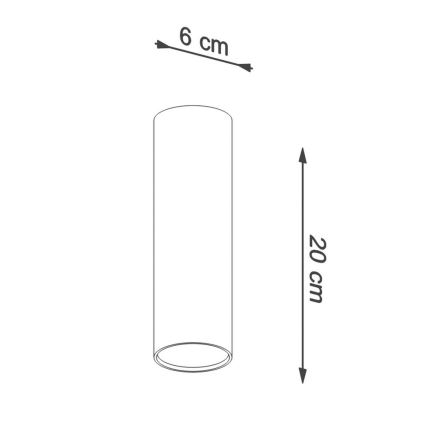 Akcentinis apšvietimas LAGOS 1xGU10/10W/230V 20 cm juoda