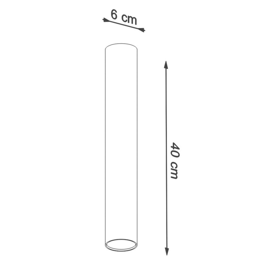 Akcentinis apšvietimas LAGOS 1xGU10/10W/230V 40 cm juoda