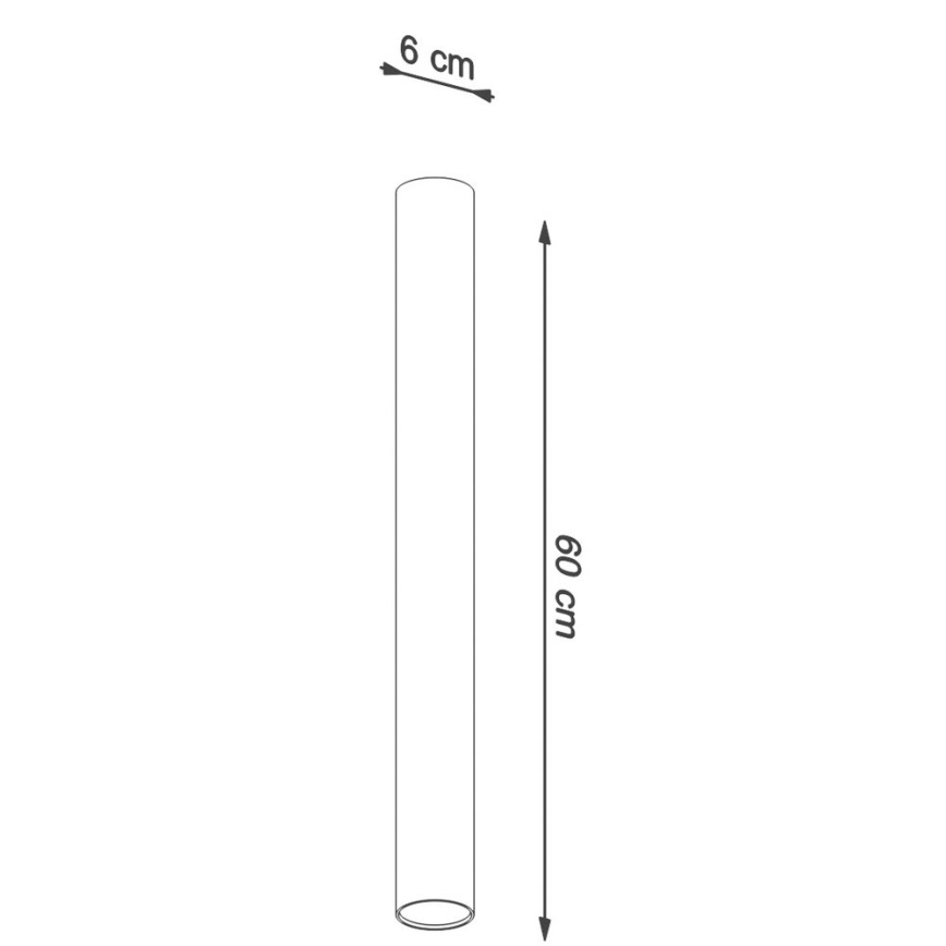 Akcentinis apšvietimas LAGOS 1xGU10/10W/230V 60 cm juoda