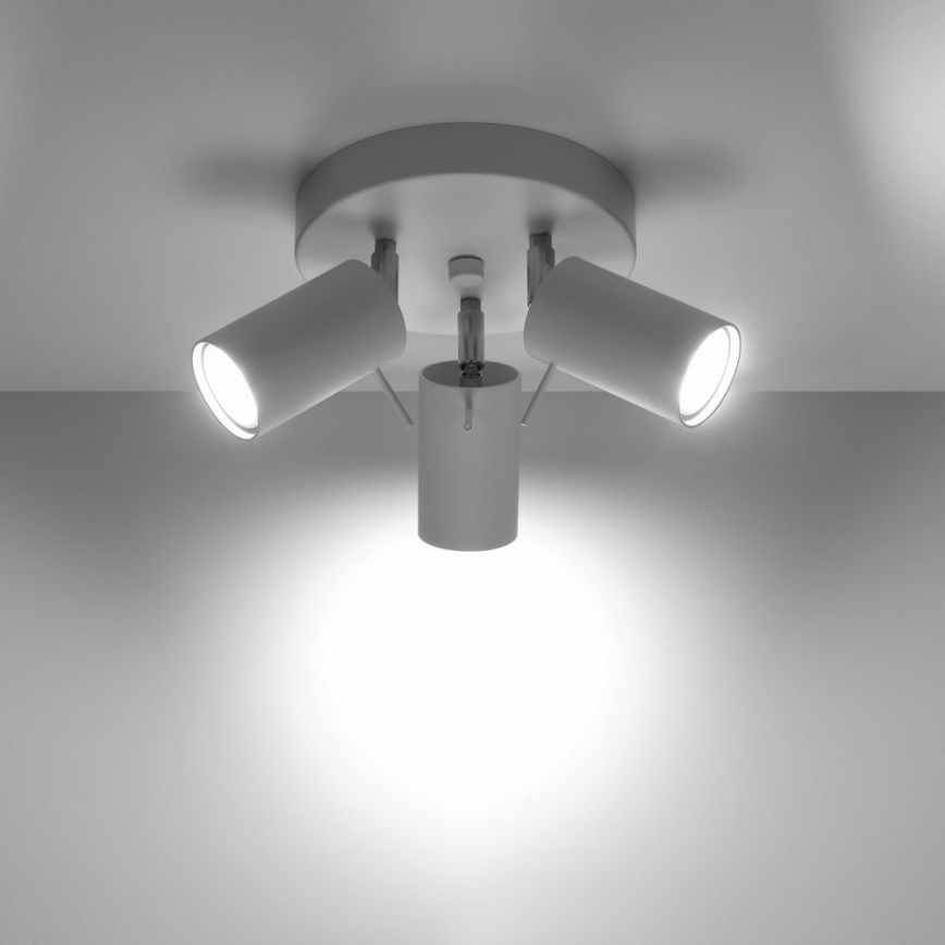 Akcentinis apšvietimas RING 3xGU10/10W/230V balta