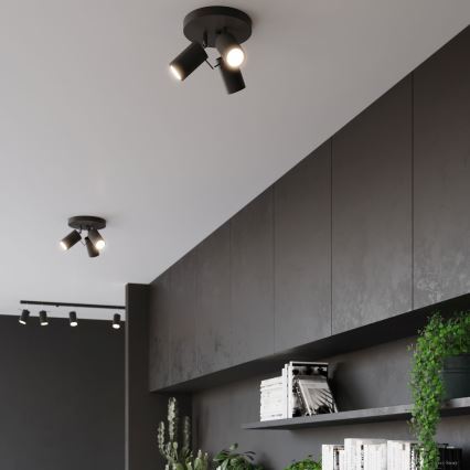 Akcentinis apšvietimas RING 3xGU10/10W/230V juoda
