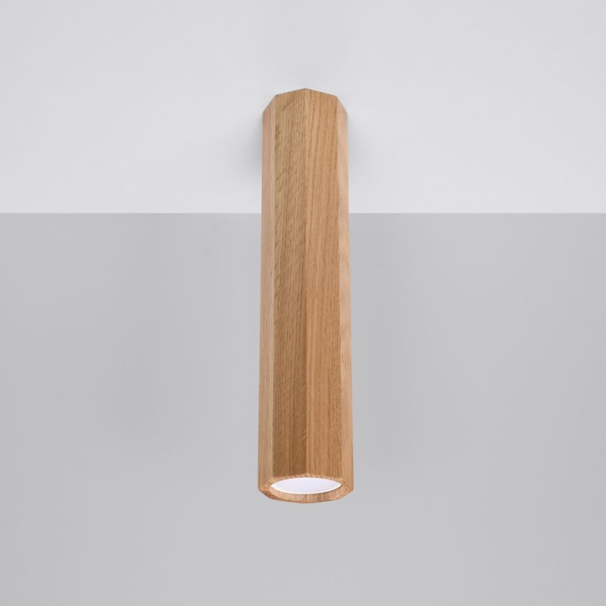 Akcentinis šviestuvas ZEKE 1xGU10/40W/230V 30 cm ąžuolas