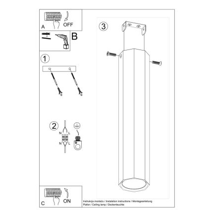 Akcentinis šviestuvas ZEKE 1xGU10/40W/230V 30 cm ąžuolas