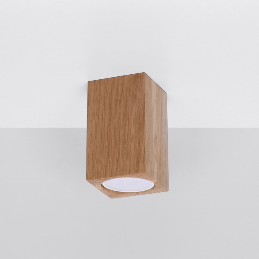 Akcentinis šviestuvas KEKE 1xGU10/40W/230V 10 cm ąžuolas