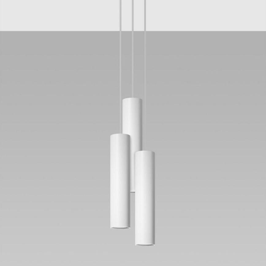 Pakabinamas sietynas LAGOS 3xGU10/10W/230V balta