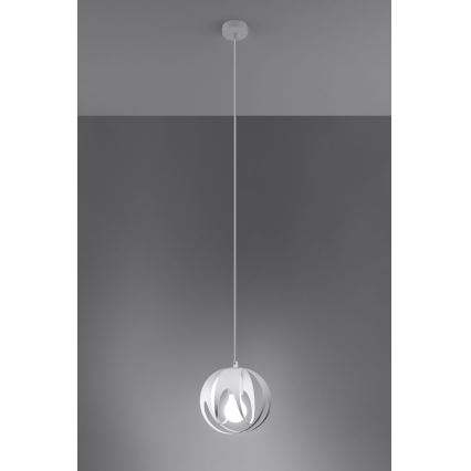 Pakabinamas sietynas TULOS 1xE27/60W/230V baltas
