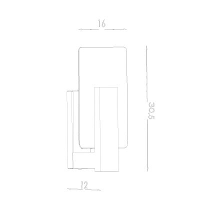 Sieninis šviestuvas LAPPO 1xE14/10W/230V smėlinis
