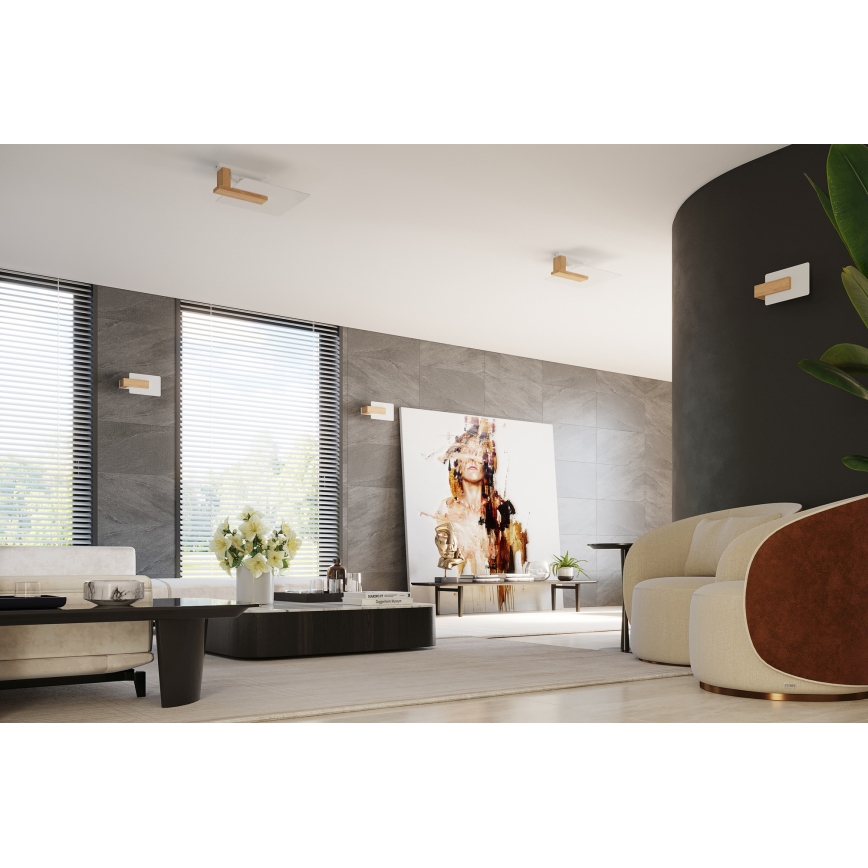 Lubinis šviestuvas LAPPO 2xE27/15W/230V smėlio spalvos