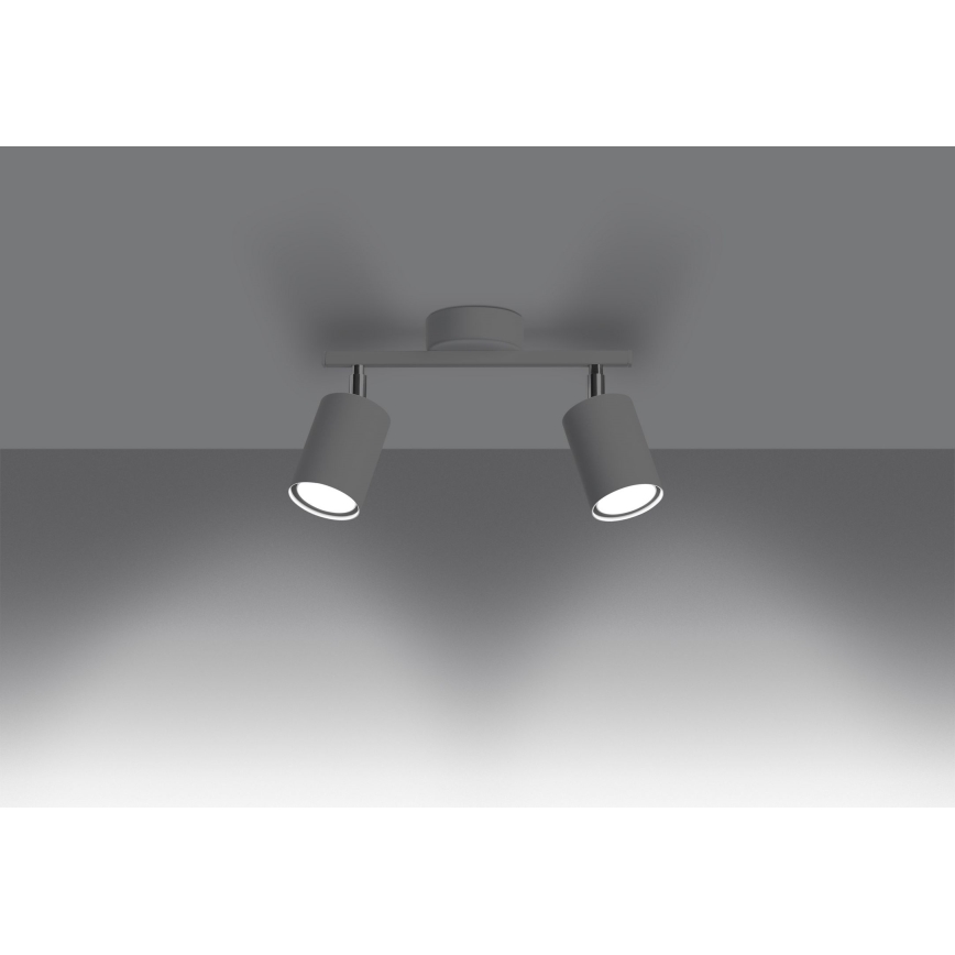 Akcentinis šviestuvas LEMMI 2xGU10/40W/230V baltas