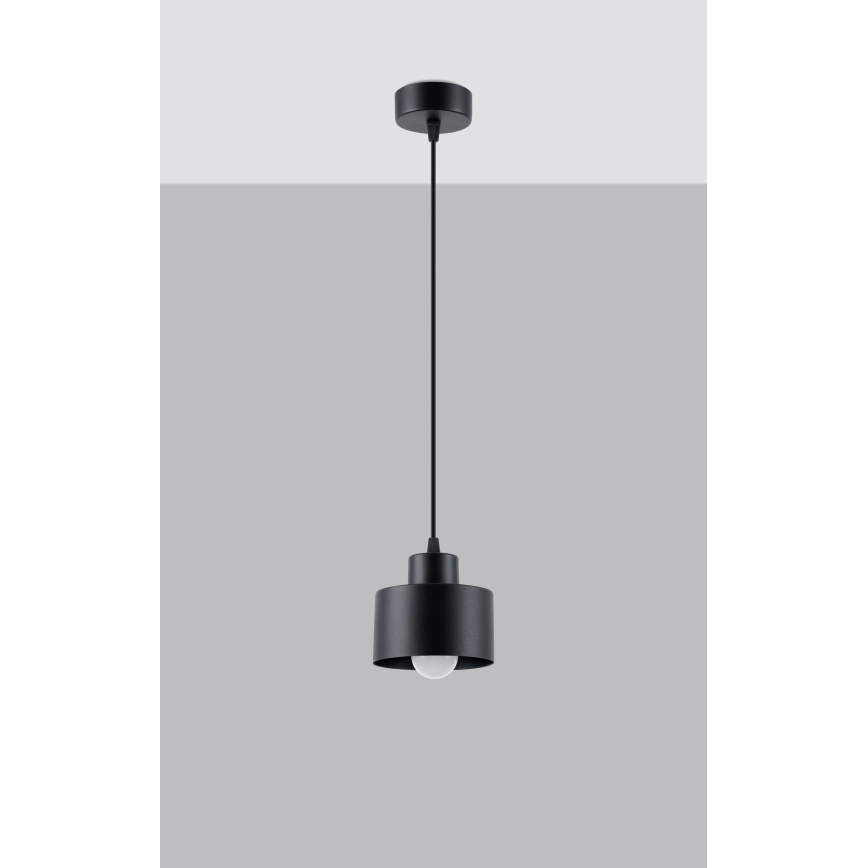 Pakabinamas sietynas SAVAR 1xE27/60W/230V juodas