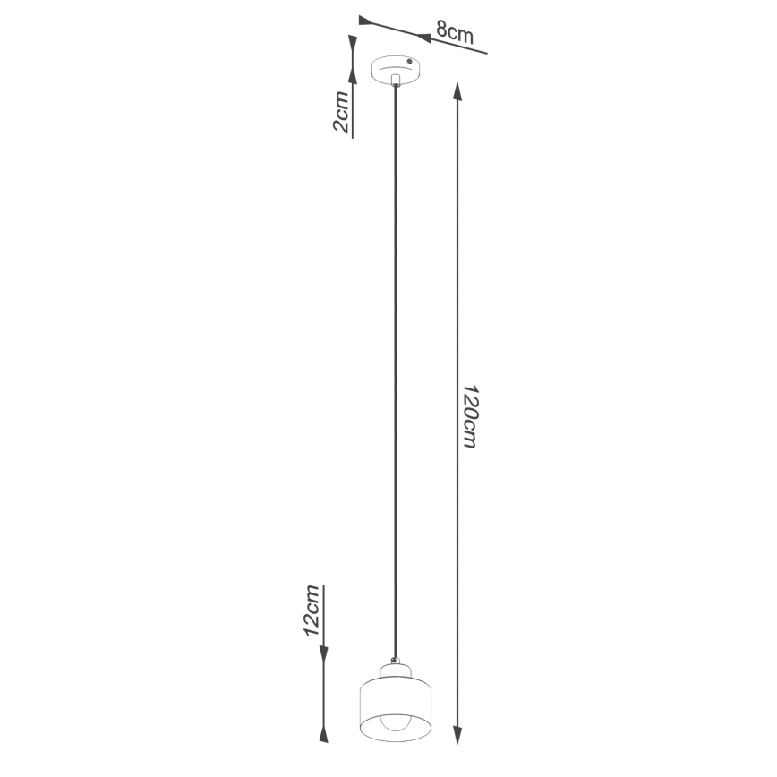 Pakabinamas sietynas SAVAR 1xE27/60W/230V juodas