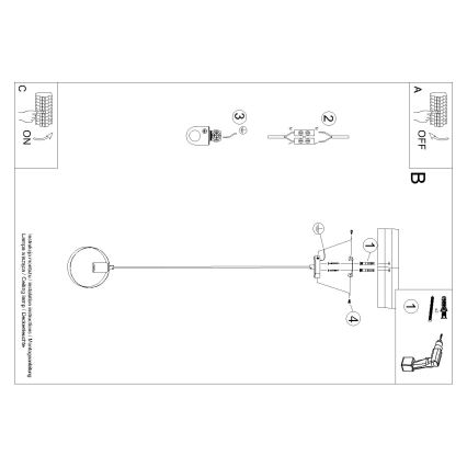 Pakabinamas sietynas TITRAN 1xE27/60W/230V baltas