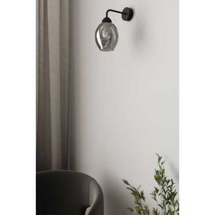 Sieninis šviestuvas FILLAN 1xE27/60W/230V juodas