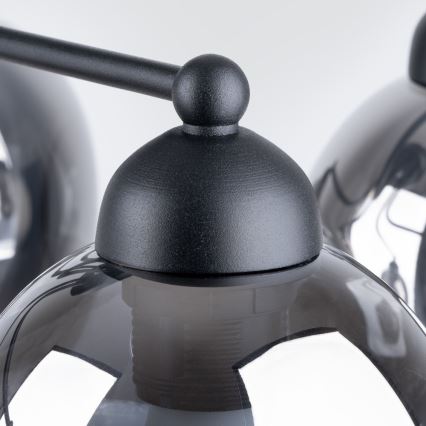 Sietynas ant stulpo FILLAN 5xE27/60W/230V juodas