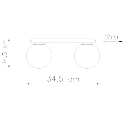 Lubinis šviestuvas YOLI 2xG9/12W/230V baltas