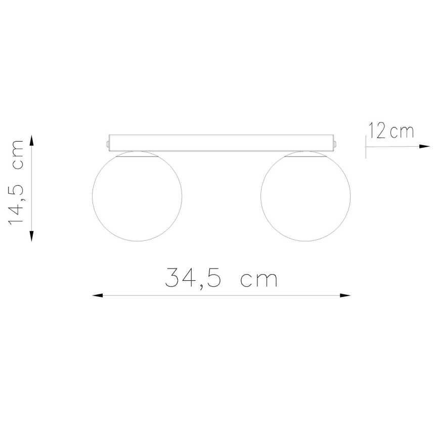 Lubinis šviestuvas YOLI 2xG9/12W/230V baltas
