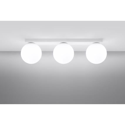 Lubinis šviestuvas YOLI 3xG9/12W/230V balta