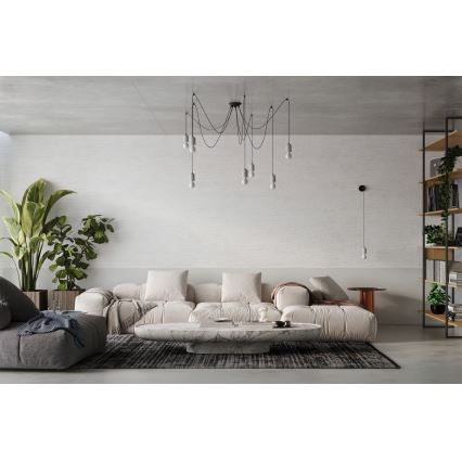 Pakabinamas sietynas NESO 7xE27/15W/230V voras betonas