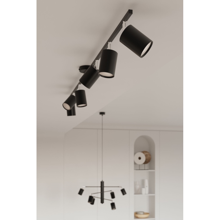 Akcentinis apšvietimas LEMMI 4xGU10/10W/230V juoda