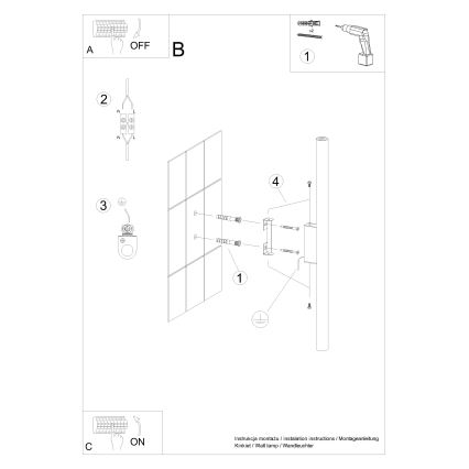 Sieninis šviestuvas PASTELO 2xG9/8W/230V balta