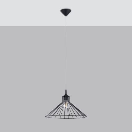Pakabinamas sietynas EDA 1xE27/15W/230V juoda
