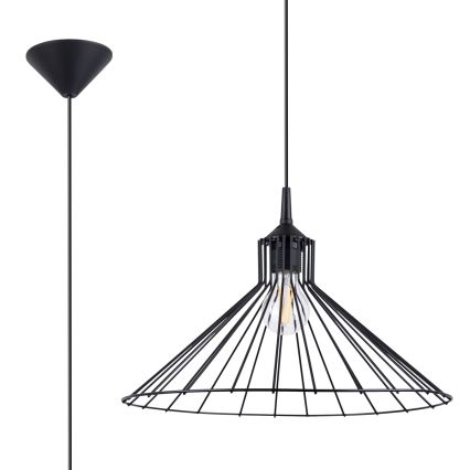 Pakabinamas sietynas EDA 1xE27/15W/230V juoda