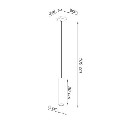 Pakabinamas sietynas LAGOS 1xGU10/10W/230V auksas