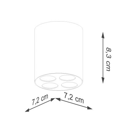 LED akcentinis šviestuvas ZOE LED/9W/230V balta