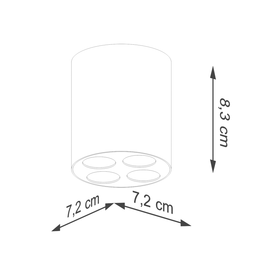 LED akcentinis šviestuvas ZOE LED/9W/230V juoda