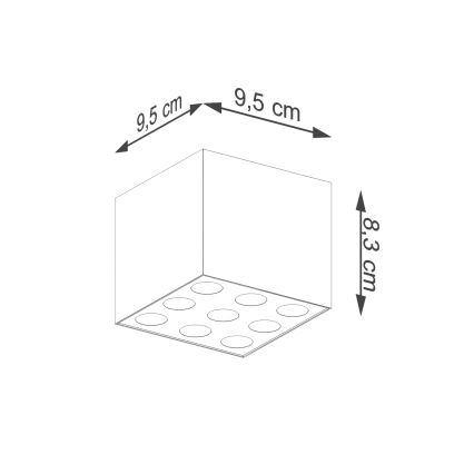 LED akcentinis šviestuvas OZZY LED/16W/230V juoda