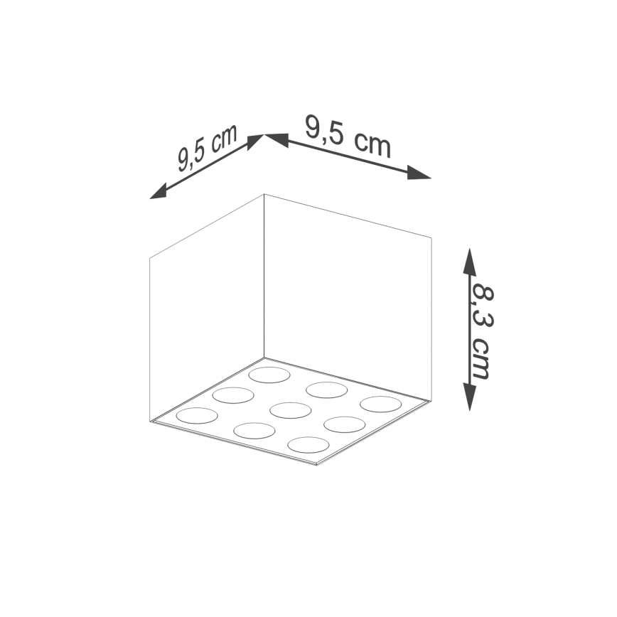 LED akcentinis šviestuvas OZZY LED/16W/230V juoda