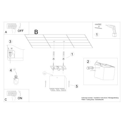 LED akcentinis šviestuvas OZZY LED/16W/230V juoda