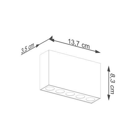 LED akcentinis šviestuvas SOLE LED/11W/230V juoda