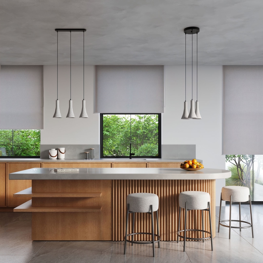 Pakabinamas sietynas REA 1xE14/12W/230V betonas