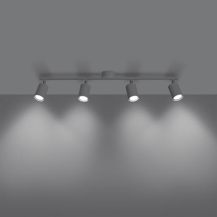 Akcentinis apšvietimas LEMMI 4xGU10/10W/230V balta