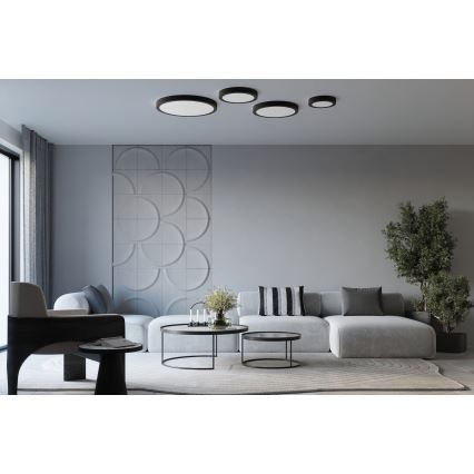 LED lubinis šviestuvas ONYX LED/32W/230V, skersmuo 40 cm, juodas