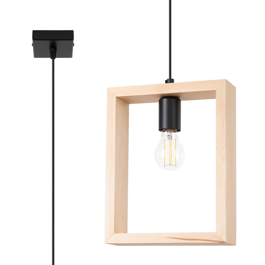 Pakabinamas sietynas ARIES 1xE27/15W/230V bukas/smėlio spalva