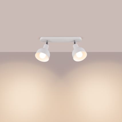 Akcentinis apšvietimas ELBA 2xE27/15W/230V balta